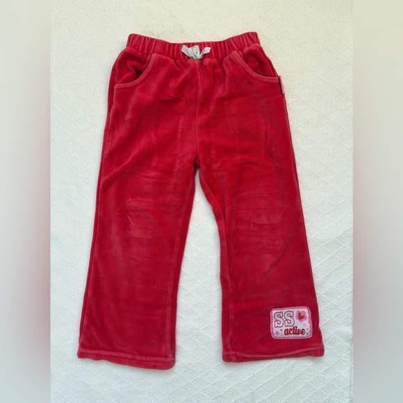 Vintage Strawberry Shortcake Velour Tracksuit Set SS Active Toddler 3T - Picture 9 of 14